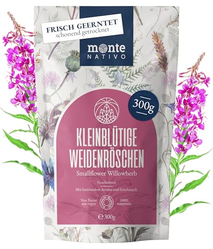 Kleinblütiges Weidenröschen Tee Monte Nativo (300 g) - Tee lose 100% natürlich und ohne Zusatzstoffe - Aromatischer Kräutertee für einen köstlichen Aufguss von Monte Nativo