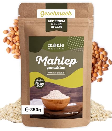 Mahlepi Gewürz Monte Nativo (250g) - Mahlep - Mahalab - Mahleb - Orientalische Gewürze - Schonend getrocknete und aromatische Gewürze ideal zum Kochen und Würzen - Intesives Aroma und Geschmack von Monte Nativo