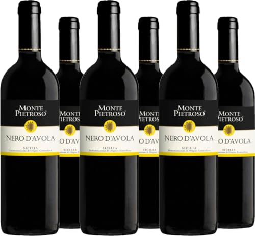 6er Vorteilspaket Monte Pietroso Nero d'Avola Sicilia DOC 2021 (6 x 0.75 l) von Monte Pietroso