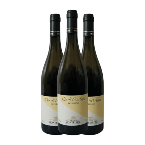 Montellori Viti di 60 Anni Bianco Trebbiano Toscana 75 cl Weißwein (Karton mit 3 Flaschen von 75 cl) von Montellori