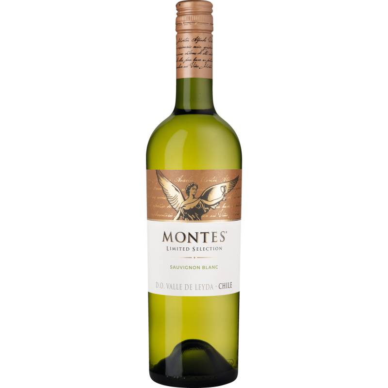 Montes Limited Selection Sauvignon Blanc, Valle de Leyda, Valle de Aconcagua, 2022, Weißwein von Montes S.A., Ruta sur 5 KM 149, Chimbarongo, VI Region, Chile / Wein Wolf GmbH, Königswinterer Straße 552, 53227 Bonn, Deutschland