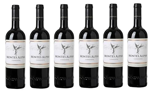 6x 0,75l - 2021er - Montes - Alpha - Carménère - Valle de Colchagua D.O. - Chile - Rotwein trocken von Montes Wines