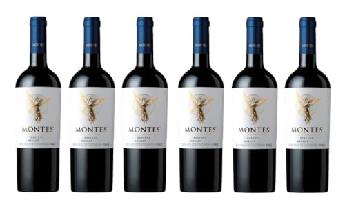 6x 0,75l - 2022er - Montes - Classic Series - Reserva - Merlot - Valle de Curico D.O. - Chile - Rotwein trocken von Montes Wines