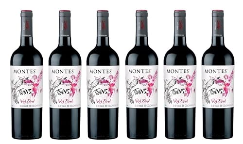 6x 0,75l - 2022er - Montes - Twins - Red Blend - Valle de Colchagua D.O. - Chile - Rotwein trocken von Montes Wines