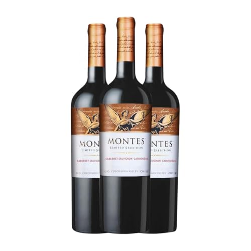 Montes Limited Selection Cabernet Sauvignon Carmenère Valle Central 75 cl Rotwein (Karton mit 3 Flaschen von 75 cl) von Montes