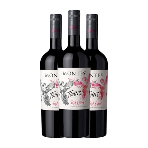 Montes Twins Valle Central 75 cl Rotwein (Karton mit 3 Flaschen von 75 cl) von Montes