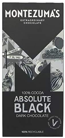 Montezuma's | Absolute Black 100% Cocoa Bar | 4 x 100g von Montezuma