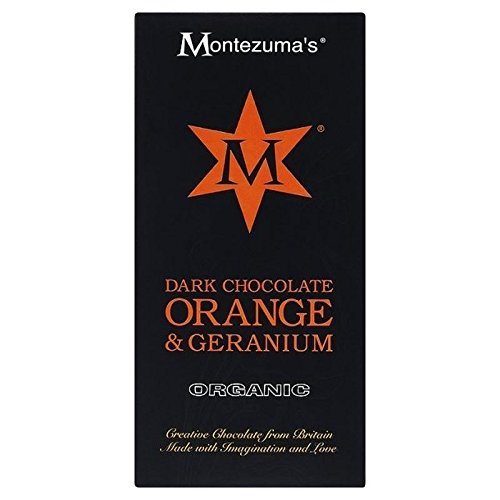 Montezuma's Dark with Orange & Geranium Bar 100g, 2 Pack von Montezuma