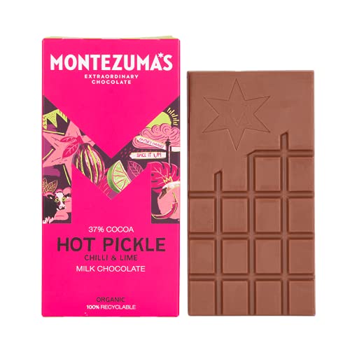 Montezuma's Bio-Milchschokolade, Chili und Limette, 100 g von Montezumas Chocolate