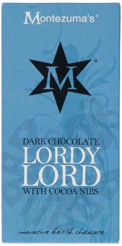 Montezuma's Lordy Lord Dark Chocolate with Cocoa Nibs 100 g (Pack of 4) von Montezuma