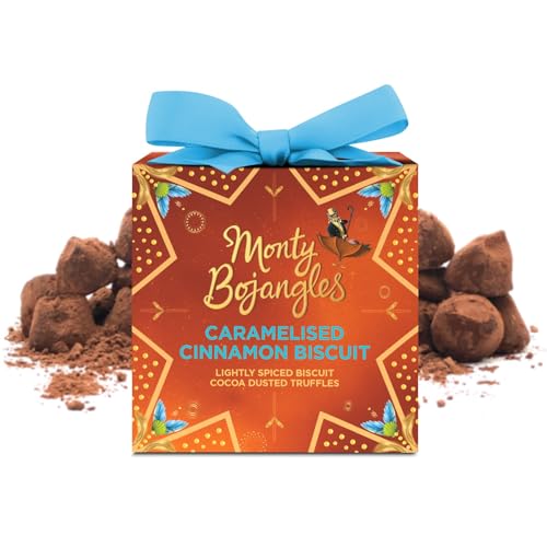 Monty Bojangles Karamellisierter Zimtkeks Kakao Bestäubte Trüffel | Geschenkbox, 100g von Monty Bojangles