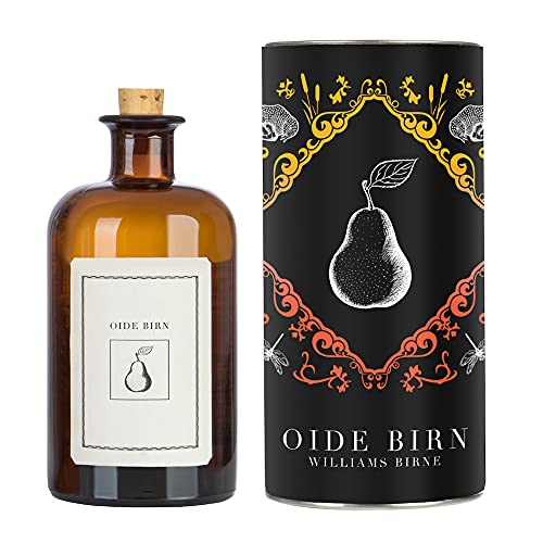 Oide Birn holzfassgereifte Spirituose edler Williams-Christ-Birnenbrand Obstbrand - in Geschenkdose (1 x 0,5 L) von Moordestillerie