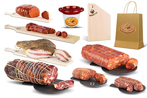 Moretti® Calabrese-Paket | Salami-Verkostungsset | Kalabrien-Box | Reise in den süßen und würzigen Geschmack | Verschiedene Kombinationen (Groß Kit) von Moretti