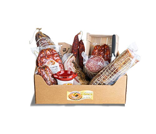 Moretti® Geschenkkorb Wurstwaren und Zubehör | Kalabrische Salami-Spezialitäten | Reise in den süßen und würzigen Geschmack | Verschiedene Kombinationen(Süss) von Moretti