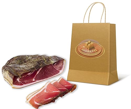 Moretti® Leicht Geräucherter Speck | 100% Natürlich | Glutenfrei | Keine Konservierungsstoffe | Keine GVO | Hergestellt in Kalabrien (2Kg) von Moretti