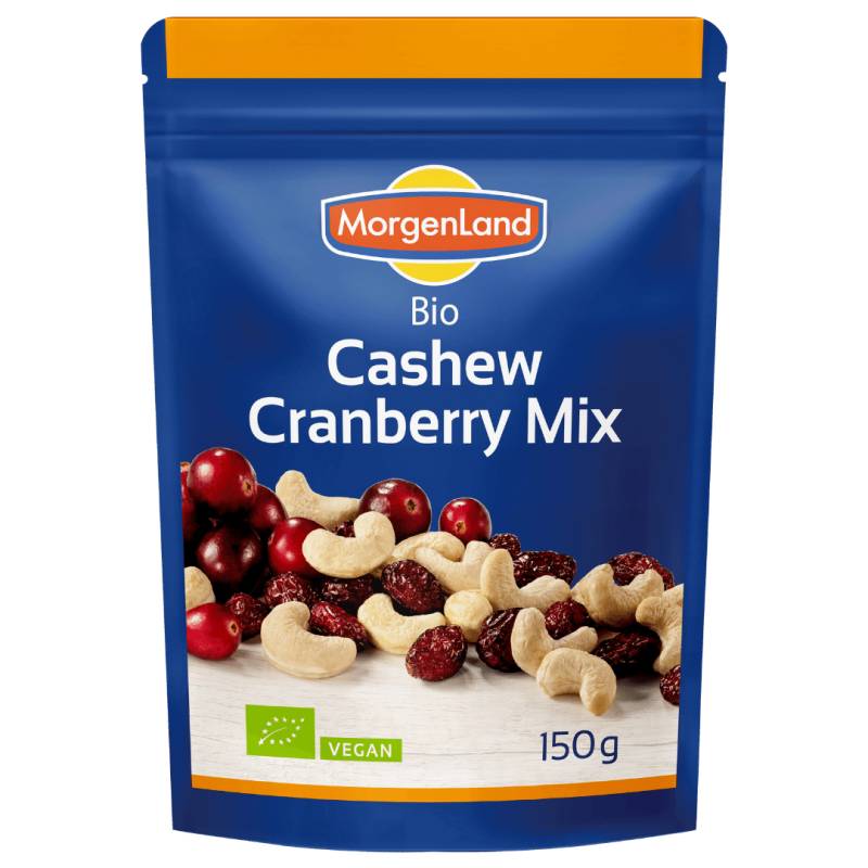 Bio Cashew Cranberry Mix 150 g von MorgenLand