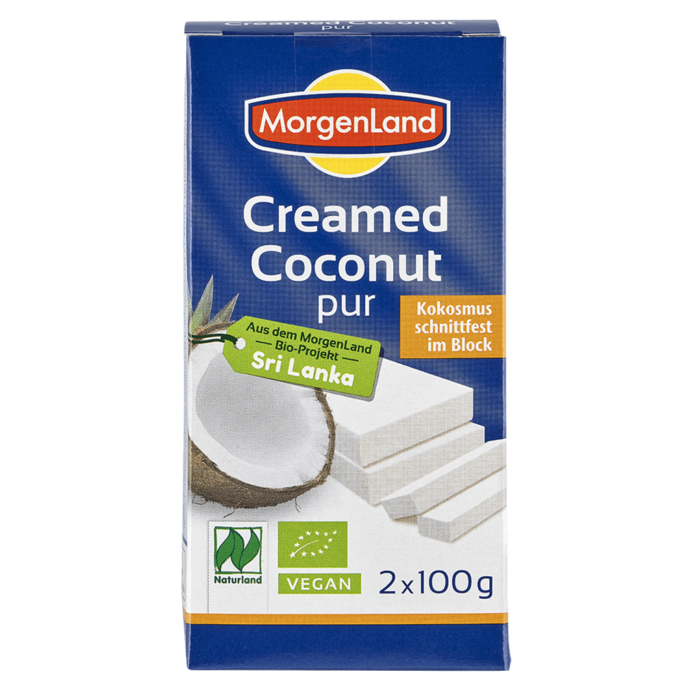 Bio Creamed Coconut pur 200g von MorgenLand