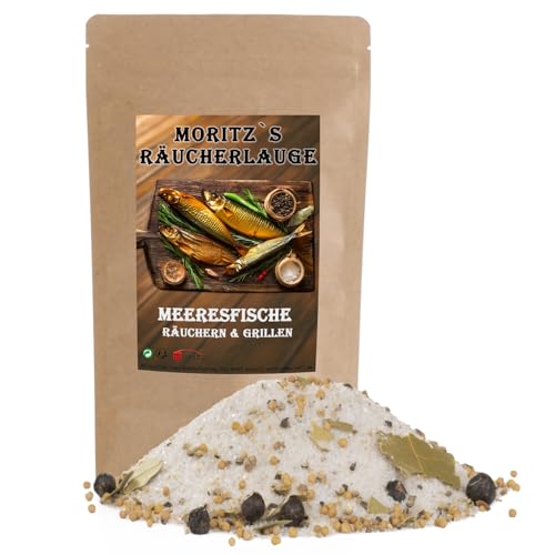 Moritz`s Räucherlauge Meeresfische 600g Räucherlake Räuchern Grillen Smoker Fischgewürz für Fisch, Fleisch, Käse und mehr von Moritz