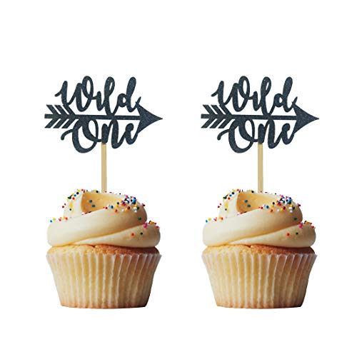 Morndew Cupcake-Topper mit Pfeil, Glitzer, 24 Stück von Morndew