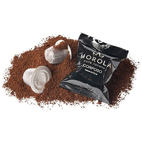 Morola Caffè Italiano - Nespresso® kompatible Kapseln - Corposo - Packung mit 100 Kapseln - NSP kompatibel - Made in Italy von Morola