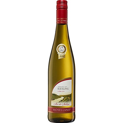 Moselland Riesling lieblich QbA, 6er Pack (6 x 750 ml) von Moselland