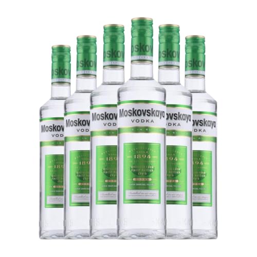 Wodka Moskovskaya Premium Medium Flasche 50 cl (Karton mit 6 Medium Flasche von 50 cl) von Moskovskaya Vodka