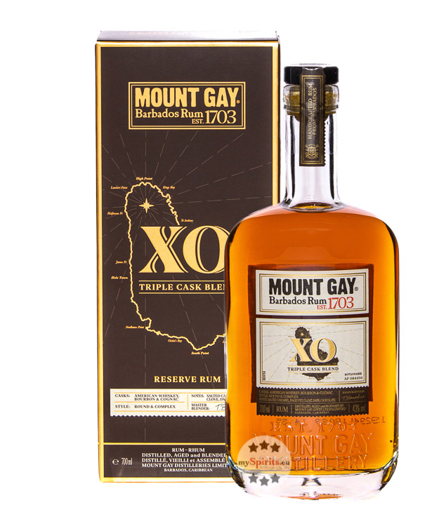 Mount Gay XO Barbados Rum (43 % Vol., 0,7 Liter) von Mount Gay 1703 Barbados Rum