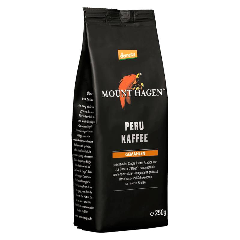 Bio Röstkaffee Peru, gemahlen von Mount Hagen