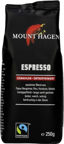 Espresso, gemahlen, entkoffeiniert 18 x 250 gr von Mount Hagen