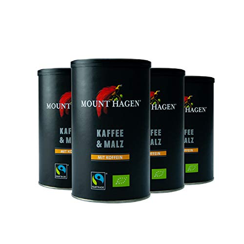 Mount Hagen Bio Kaffee & Malz, 100 g 4er Pack von Mount Hagen