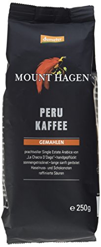 Mount Hagen Bio-Röstkaffee Peru gemahlen, demeter (1er Pack) (1 x 250 g) von Mount Hagen