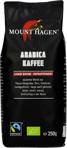 Mount Hagen Bio Röstkaffee g. Bohne, entkoffeiniert (2 x 250 gr) von Mount Hagen