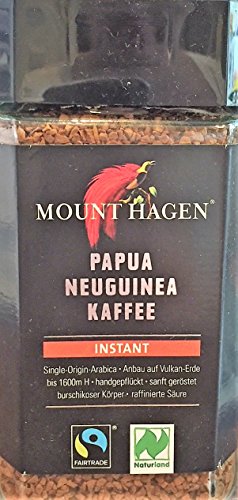 Mount Hagen Papua Neuguinea Kaffee instant, 3 x 100g von Mount Hagen