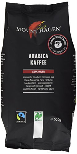 Mount Hagen Röstkaffee gemahlen FairTrade, Naturland (1 x 500 g) - Bio von Mount Hagen