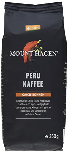 Mounthagen Röstkaffee Peru ganze Bohne, 2er Pack (2 x 250 g) von Mount Hagen