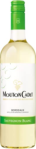 Mouton Cadet Sauvignon Blanc - Baron Philippe de Rothschild – Trockener Weißwein aus Bordeaux (1 x 0,75 l) von Mouton Cadet