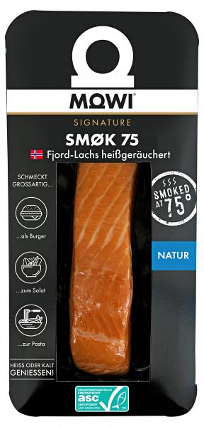 Mowi Smok 75 Fjord Lachs heißgeräuchert natur von Mowi