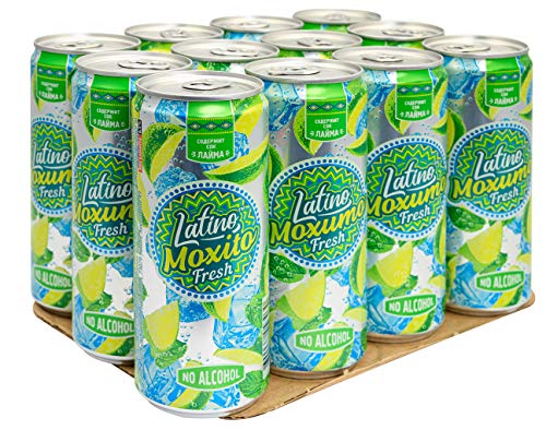 Latino Moxito Fresh 12 x 330ml Dose - Kohlensäurehaltige Limonade; alkoholfreie Soda; hoher Saftgehalt; pur oder als Mixgetränk (inkl. Pfand 3€): Limette und Minze von Moxito