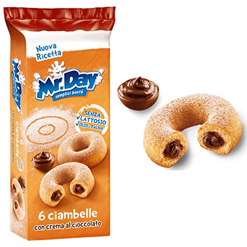 Vicenzi Mr. day Ciambelle Donuts mit Schokolade Schoko Kuchen brioche 300g von MR.DAY