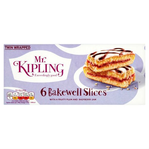 Mr Kipling Bakewell Scheiben 6 pro packung karton mit 7 von Mr Kipling