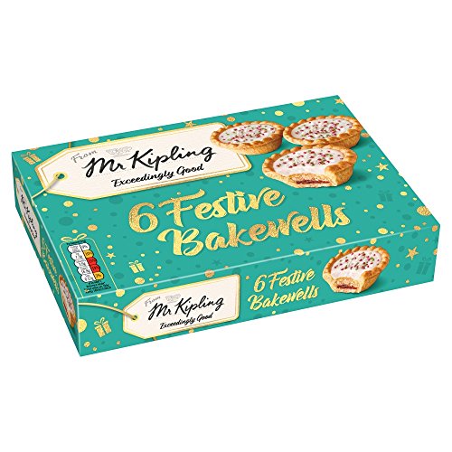 Mr Kipling Festive 6 Bakewell Törtchen von Mr Kipling