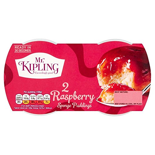 Mr Kipling Kuchen Pudding Himbeere x 4 - 4-er Pack von Mr Kipling