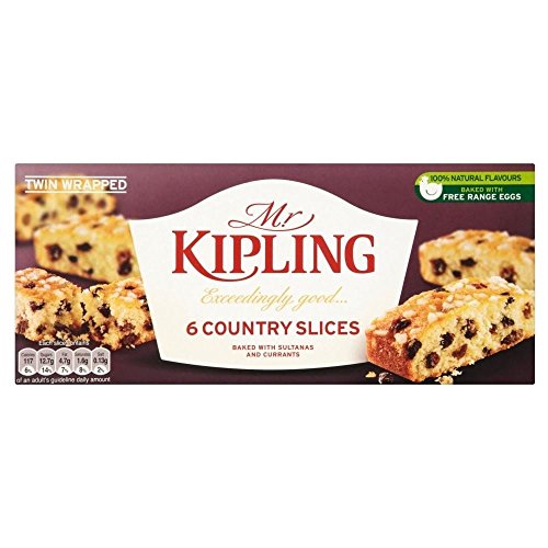 Mr Kipling Land Scheiben (6 pro Packung) - Packung mit 2 von Mr Kipling