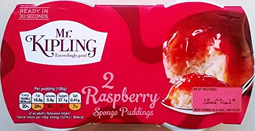 Mr Kipling Raspberry Sponge Puddings 3 x 2 puddings von Mr Kipling