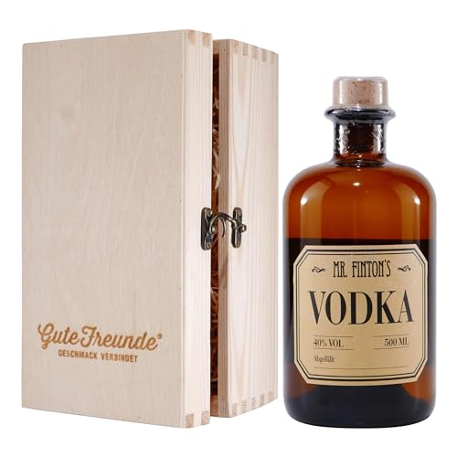 Mr. Finton´s Vodka mit Geschenk-Holzkiste von Mr. Fintons