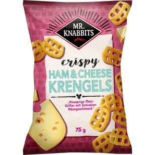 Mr.Knabbits Krengels Ham & Cheese Maischips, 14er Pack (14 x 75g) von Mr. Knabbits