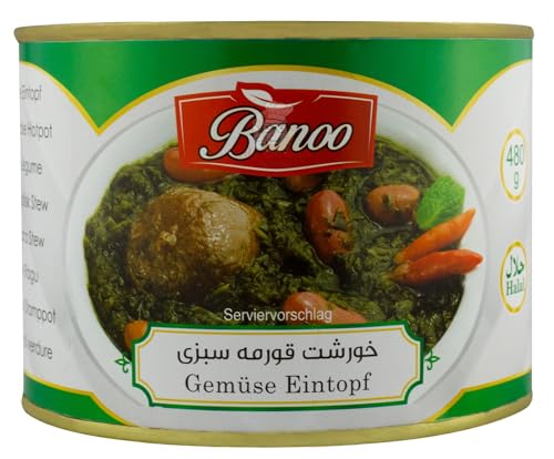 Banoo- Gemüse Eintpf Ghorme Sabzi 480g food orientalische-Eintopf von Mr.Ghorbani