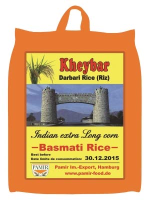 Mr. Ghorbani Kheybar 4,5 Kg 'Kheybar Darbari' Basmati Reis, indien, Langkorn Reis von Mr.Ghorbani