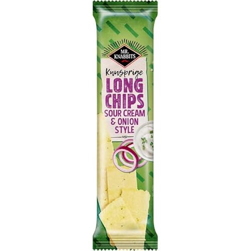 Mr.Knabbits Long Chips Sour Cream & Onion 75g von Mr.Knabbits