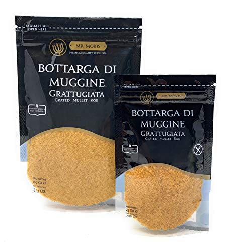 Mr Moris Bottarga Powder Premium Quality Kosher (Meeräschen Pulver) im Beutel (100Gr) von Mr.Moris